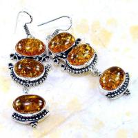 Amb 036a boucles pendants oreilles ambre amber baltique achat vente bijoux argent 927