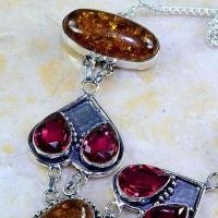 Amb 046c collier parure sautoir ambre grenat amber baltique achat vente bijoux argent 925