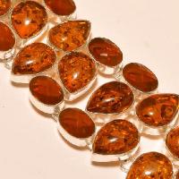 Amb 055c bracelet ambre amber baltique baltic citrine madereachat vente bijoux argent 925