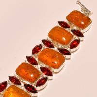 Amb 059b bracelet ambre amber baltique grenat baltic citrine madereachat vente bijoux argent 925