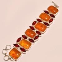 Amb 059d bracelet ambre amber baltique grenat baltic citrine madereachat vente bijoux argent 925