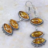 Amb 064c boucles pendants oreilles ambre amber baltique achat vente bijoux argent 925