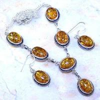 Amb 076a collier boucles oreilles parure ambre baltique baltic achat vente bijoux argent 925