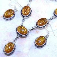 Amb 076b collier boucles oreilles parure ambre baltique baltic achat vente bijoux argent 925