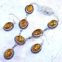 Amb 076d collier boucles oreilles parure ambre baltique baltic achat vente bijoux argent 925