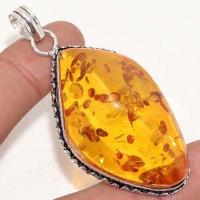 Amb 084a pendentif pendant ambre miel 18gr 30x50mm baltique achat vente bijoux argent 925