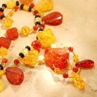 Amb 137b collier 80gr 75cm parure sautoir ambre amber baltique baltic achat vente bijoux argent 925