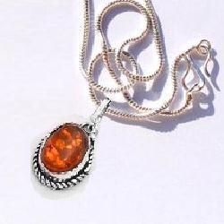 Amb 148c pendant pendentif 10x15mm ambre amber baltique achat vente bijoux argent 925