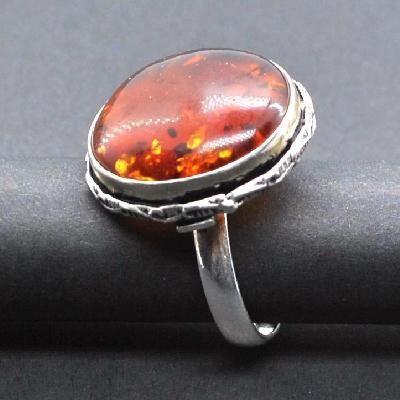 Amb 162d bague ambre argent ancienne t62 5gr achat vente bijoux