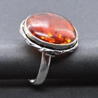 Amb 162a bague ambre argent ancienne t62 5gr achat vente bijoux