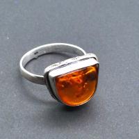 Amb 163a bague ambre argent ancienne t62 5gr achat vente bijoux