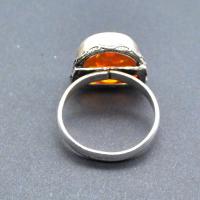 Amb 163d bague ambre argent ancienne t62 5gr achat vente bijoux