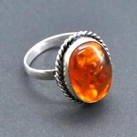 Amb 172a bague ambre argent ancienne t61 4gr achat vente bijoux