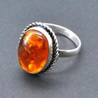 Amb 172d bague ambre argent ancienne t61 4gr achat vente bijoux