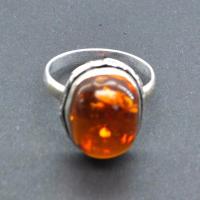 Amb 176b bague ambre argent ancienne t60 5gr achat vente bijoux