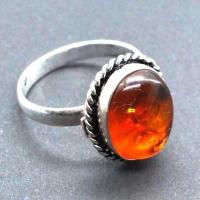 Amb 185a bague ambre argent ancienne 12x15mm t58 5gr achat vente bijoux