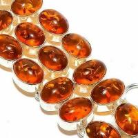 Amb 199c bracelet 37gr 15x10mm ambre miel baltique ethnique