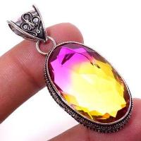 Ame 1002a pendentif pendant 22x35mm 18gr ametrine bolivie mauve or achat vente bijou argent 925