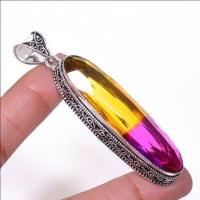 Ame 1010a pendentif pendant 17x55mm 22gr ametrine mauve or achat vente bijou argent 925