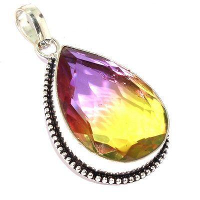 Ame 1023c pendentif pendant 25x35mm 15gr ametrine mauve or achat vente bijou argent 925