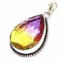 Ame 1023b pendentif pendant 25x35mm 15gr ametrine mauve or achat vente bijou argent 925