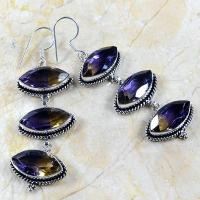 Ame 105a boucles oreilles ametrine 