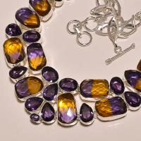 Ame 124b collier ametrine ag925