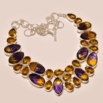 Ame 141a collier ametrine topaze ag925 1