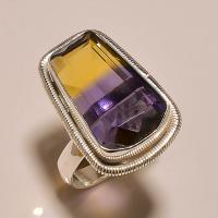 Ame 146a bague ametrine pierre taillee achat vente bijou argent 925