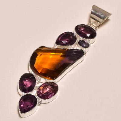 Ame 153c pendentif ametrine amethyste ag925 2