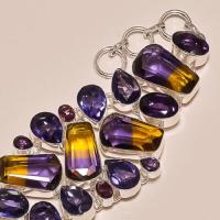 Ame 154b bracelet ametrine amethyste ag925