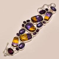 Ame 158d bracelet ametrine amethyste ag925