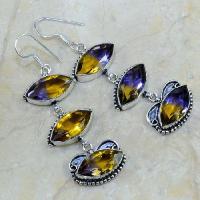 Ame 171a boucles oreilles ametrine achat vente 