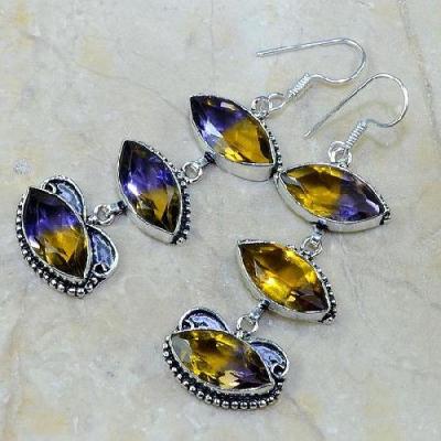 Ame 171b boucles oreilles ametrine achat vente
