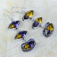 Ame 171c boucles oreilles ametrine achat vente 