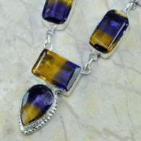 Ame 342d collier parure sautoir ametrine achat vente bijou argent 925