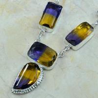 Ame 343b collier parure sautoir ametrine achat vente bijou argent 925