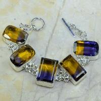 Ame 344a bracelet ametrine achat vente bijou argent 925