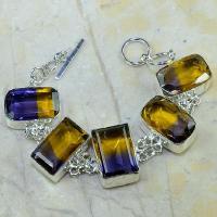 Ame 344b bracelet ametrine achat vente bijou argent 925