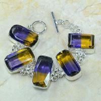 Ame 345a bracelet ametrine achat vente bijou argent 925