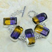 Ame 345c bracelet ametrine achat vente bijou argent 925