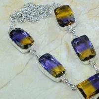 Ame 347c collier parure sautoir ametrine achat vente bijou argent 925