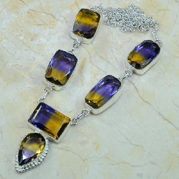 Ame 347d collier parure sautoir ametrine achat vente bijou argent 926