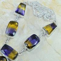 Ame 349b collier parure sautoir ametrine achat vente bijou argent 925