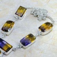 Ame 354b collier parure sautoir ametrine achat vente bijou argent 925