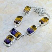 Ame 354d collier parure sautoir ametrine achat vente bijou argent 925