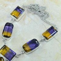 Ame 355b collier parure sautoir ametrine achat vente bijou argent 925