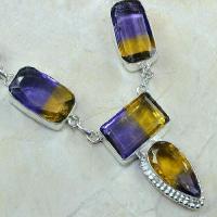 Ame 355c collier parure sautoir ametrine achat vente bijou argent 925