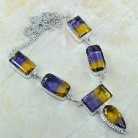 Ame 355d collier parure sautoir ametrine achat vente bijou argent 925