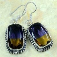 Ame 420a boucles pendants oreilles ametrine achat vente bijou argent 925